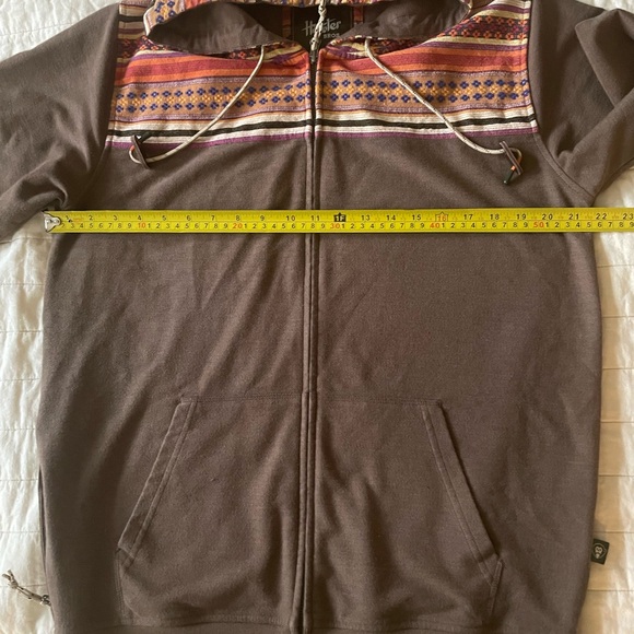 Howler Brothers Chocolate Cocoa Zip-Up Shaman Hoodie Medium - Picture 8 of 10